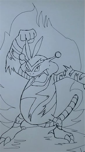 How to Draw the Pokémon Electabuzz ⚡✏️ #Electabuzz #Pokémon