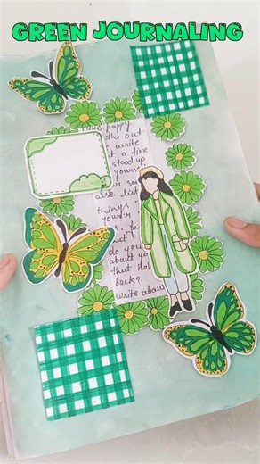 💚 Green Aesthetic Journaling ✨ Day 77/365 #shorts #journaling #aesthetic
