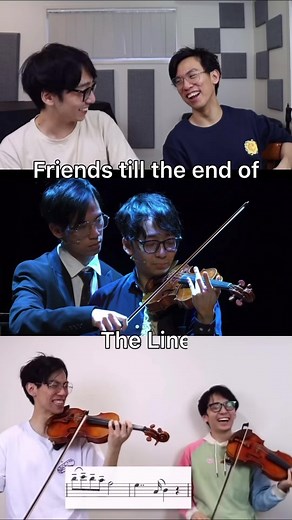 Friends Till the End of the Line with Two Set Violin