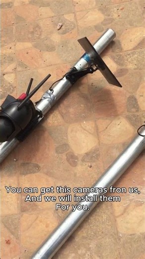 A solar CCTV camera installation,