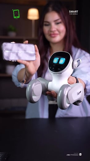 ‎سمارت للهواتف الذكية‎ on Instagram‎: "Loona Robot روبوت تفاعلي من شركة KEYi Tech. • شكله يشبه الحيوانات الأليفة الصغيرة (قريب للقط أو الجرو). • عنده تعابير وجه على شاشة، يتحرك بعجلات، ويقدر يرقص ويلعب وياك. • وظيفته الأساسية: رفيق ترفيهي وذكي، يتفاعل بالعاطفة، يتعرف على الأشخاص والأصوات. • موجه أكثر للأطفال أو الناس اللي يحبون “pet robot” 🔆خدمة الاقساط متوفرة بتطبيق سوبر كي (الجني )الموطنة رواتبهم على مصرف الرافدين 🚗توصيل إلى كافة أنحاء العراق 🇮🇶 – دائماً في متناول ‏‎يدك! ‏‎🕒 أوقات العمل: 
