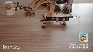 Hydraulic Machines use the power of water pressure to carry out specified tasks. From cranes to braking mechanisms, hydraulic power finds widespread use in daily life. This Smartivity STEM Learning Educational D.I.Y. Toy Kit introduces children to the fundamentals of hydraulic machines in the most playful and engagement filled manner... | Smartivity India