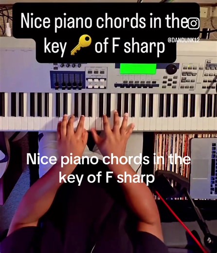 Nice piano chords in the key of F sharp #piano #pianocover #pianochords #pianotutorial #pianolesson