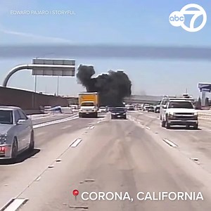 15K views · 234 reactions | Dramatic video shows an airplane crash landing on a freeway in California. The pilot reported having engine trouble and attempted an emergency landing on the busy highway. Thankfully, the pilot and passenger escaped unharmed and no one on the freeway was injured https://7ny.tv/3Ab0rjb | ABC7NY | Facebook