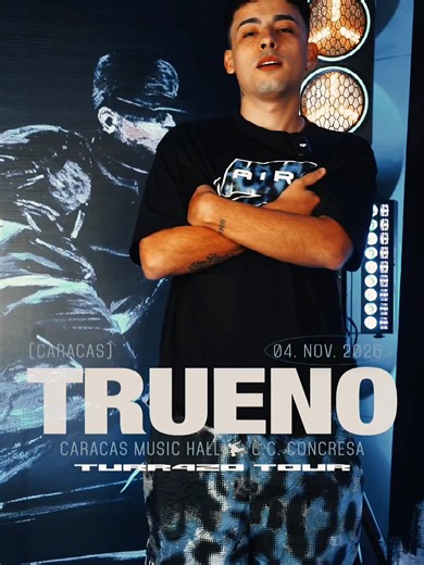 ¡EL TRUENO DE ARGENTINA LLEGA A LA CAPITAL! 🇦🇷➡️🇻🇪 ⛈️ El pronóstico indica que la temperatura está a punto de subir, pero el estruendo se escuchará en toda la ciudad. 🎟️ Entradas a la venta en: Cusica.com 🗓️ Cita obligatoria: 04.11.2026 📌Caracas Music Hall Prepárense para el impacto⚡