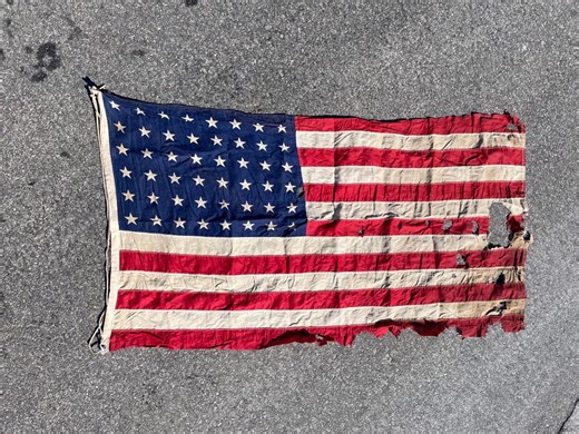 Vintage 48 Star USA Flag 32x58, Distressed #4 - Etsy
