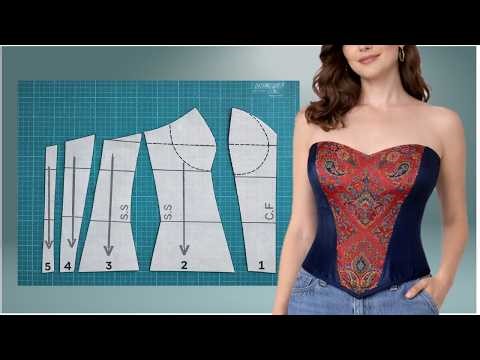 How to Draft a Perfect Fit Strapless Corset | Step-by-Step for Beginners