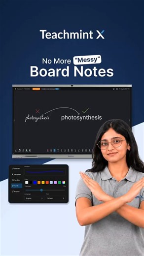 Make Handwriting Clear with AI Pen | Teachmint X Digital Board for Teaching