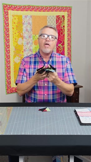 Sewing Parts Online on Instagram: "Want to make half-square triangles faster than ever? In this tutorial, Bob shows you how to create 32 HSTs at once using smart cutting techniques. 🧵✨He’s working with the Fiskars Rotating Cutting Mat (14" x 14") — a game-changer for trimming and accuracy. You can find it here: 👉 https://www.sewingpartsonline.com/products/fiskars-rotating-cutting-mat-14-x-14 Check it out and see how this method can save you serious time on your next quilt project! 🎥 Watch mor