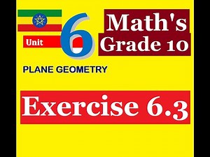 Mathematics Grade 10 Unit 6 Exercise 6.3‪@mathT_21‬​