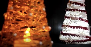 Farmhouse Twine Christmas Tree DIY