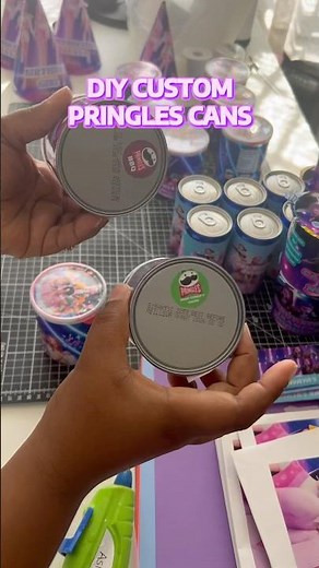 DIY Custom Pringle Cans #diypapercraft #shortsfyp #smallbusiness