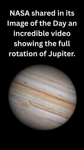 Jupiter in Motion Stunning Full Rotation Captured by NASA #SPACE #NASA #SCIENCE #UNIVERSE #VIRAL