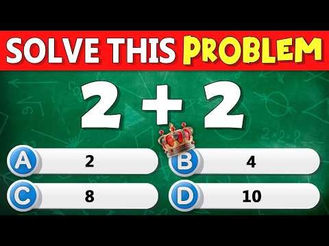 30 Math Quiz 🧠 Easy to Hard Challenge! Can You Solve All? 😱 | Quiz DingDong