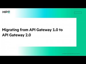 Nonstop API Gateway 2.0: Migration from API Gateway 1.0