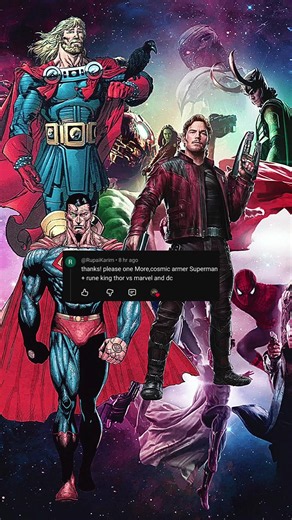 Cosmic Armor Superman And Rune King Thor VS Marvel And DC #thoravengers #marvel