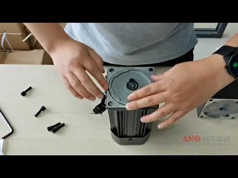 How to assemble a gearbox reducer with an electric motor?