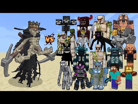 Death Knight (RLCraft) vs Minecraft Mobs & Bosses - Minecraft Mob Battle