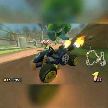 Dino Dino Jungle | only Kamek, 3x Mushrooms, Blue Shell [Rocky Wrench] Mario Kart World #dvo #shorts
