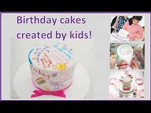 Kids birthday cake - created by kids! (How to make)