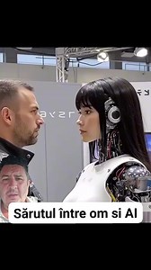 Un bărbat sărută un robot femeie AI #AI #robot #Kiss | Adrian Călătorul