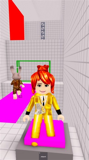 Rich Bacon Girl Teamwork Obby - Roblox #roblox #shorts