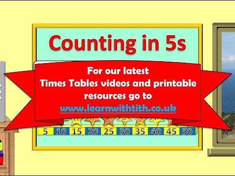 Learn the five times tables using a counting stick
