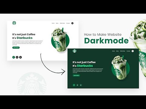 How To make Website Darkmode using CSS & Javascript | Step By Step Responsive Web Design Tutorial