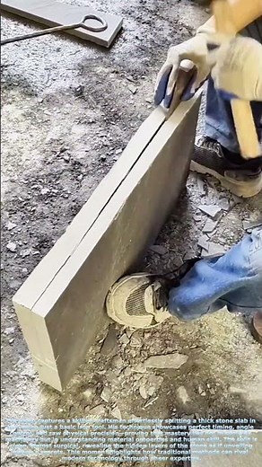 Stone Split Mastery: The Art of Precision with Simple Tools