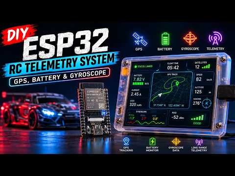 DIY ESP32 RC Telemetry System (GPS, Battery & Gyroscope)