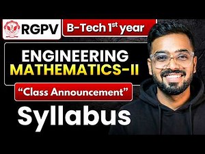 RGPV Engineering Mathematics-2 | Complete Syllabus 2025-26 | B.Tech 1st Year 2nd Sem