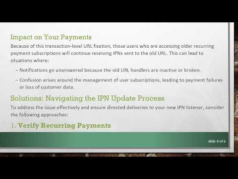 Understanding Why PayPal Still Sends IPN Notifications to Old URLs Even After Changes