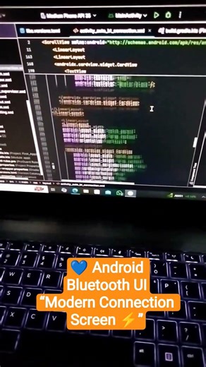 Android Bluetooth UI 💙 | Modern Connection Screen Design ⚡ #Shorts #AppTechRahul