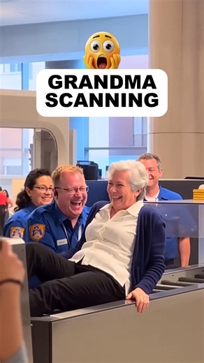 Grandma got confused how to go through security - AI story | Awesome