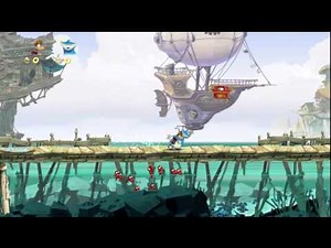 Rayman Origins - Océan des songes - Niveau Coffrapatte : Le trésor du pirate !