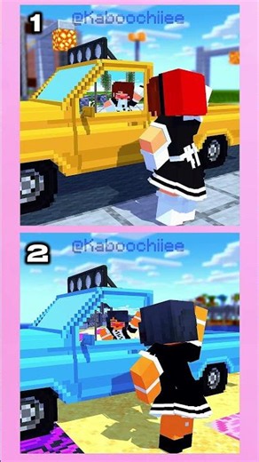 1 or 2? Cute Maid Mirror Dance Outfit 😱😍 - MAIZEN Minecraft Animation #shorts