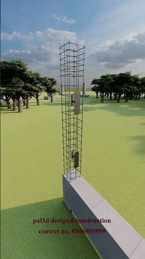 how to install main gate without break the side column