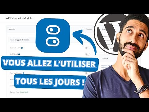 Une extension WordPress à DÉCOUVRIR ! (WP Extended)