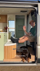 60 second DIY van tour🌿🚐💭 we feel so lucky that we get to live here. Although we loved our old van, this new one has just about everything we’ll need to be comfortable for years to come. After 8 months of living in a parking lot and pulling 12 hour build days, she’s finally done✨ #vanbuildseries #vanlife #vantour | Daily Van Life