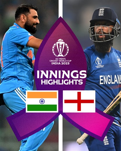 A spectacular bowling performance saw India maintain their unblemished run in #CWC23 ⚡ Innings Highlights 📽 #INDvENG | ICC - International Cricket Council