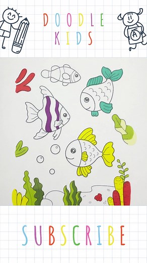 Fun and Colorful Kids Song: 10 Little Fishies Nursery Rhyme