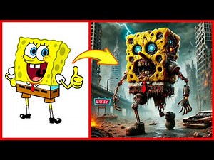 SpongeBob SquarePants as a Zombie Bot 🤖🧟(Part 2) | All SpongeBob Characters
