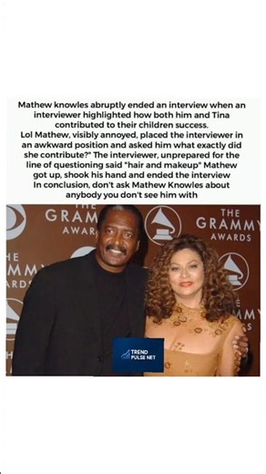 Mathew Knowles SHUTS DOWN Interview Over Tina’s Role in Kids’ Success 😳#shorts