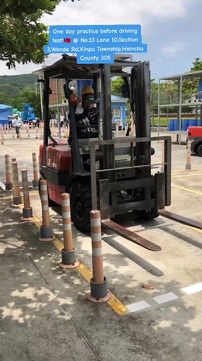 Forklift Driver's License Practice Day in Taiwan