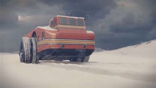 They built a machine monster for Antarctica - 34,000 kg, 17 meters long