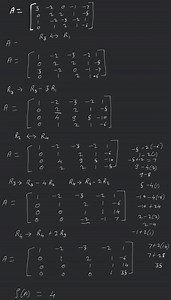 Find rank of matrix by reducing to Echelon form... | Filo