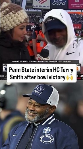 Terry Smith’s Emotional Postgame Interview After Penn State Win 🏈 (via ‪@espn‬ )