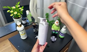 4 in 1 Travel Dispenser, 4 Pack 30ML Travel Bottles for Toiletries, Leak Proof Travel Size Containers, Portable Containers for Shampoo Lotion Conditioner Cream (White)