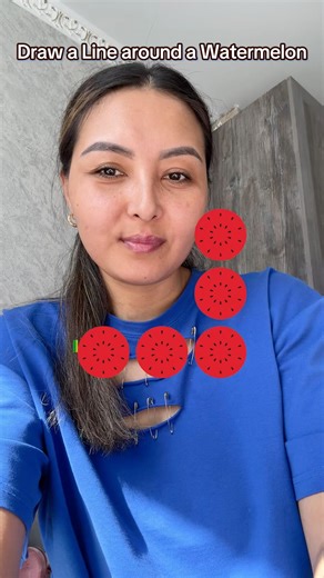 Watermelon Draw 6 | Do you understand how to complete this filter? #tutorial #challenge #shortvideo