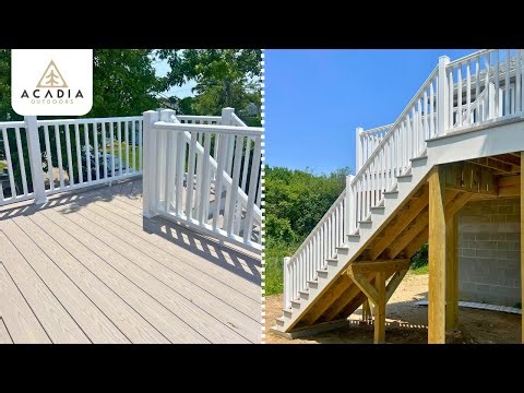 Deck and Stairway Build Time Lapse | Acadia Outdoors